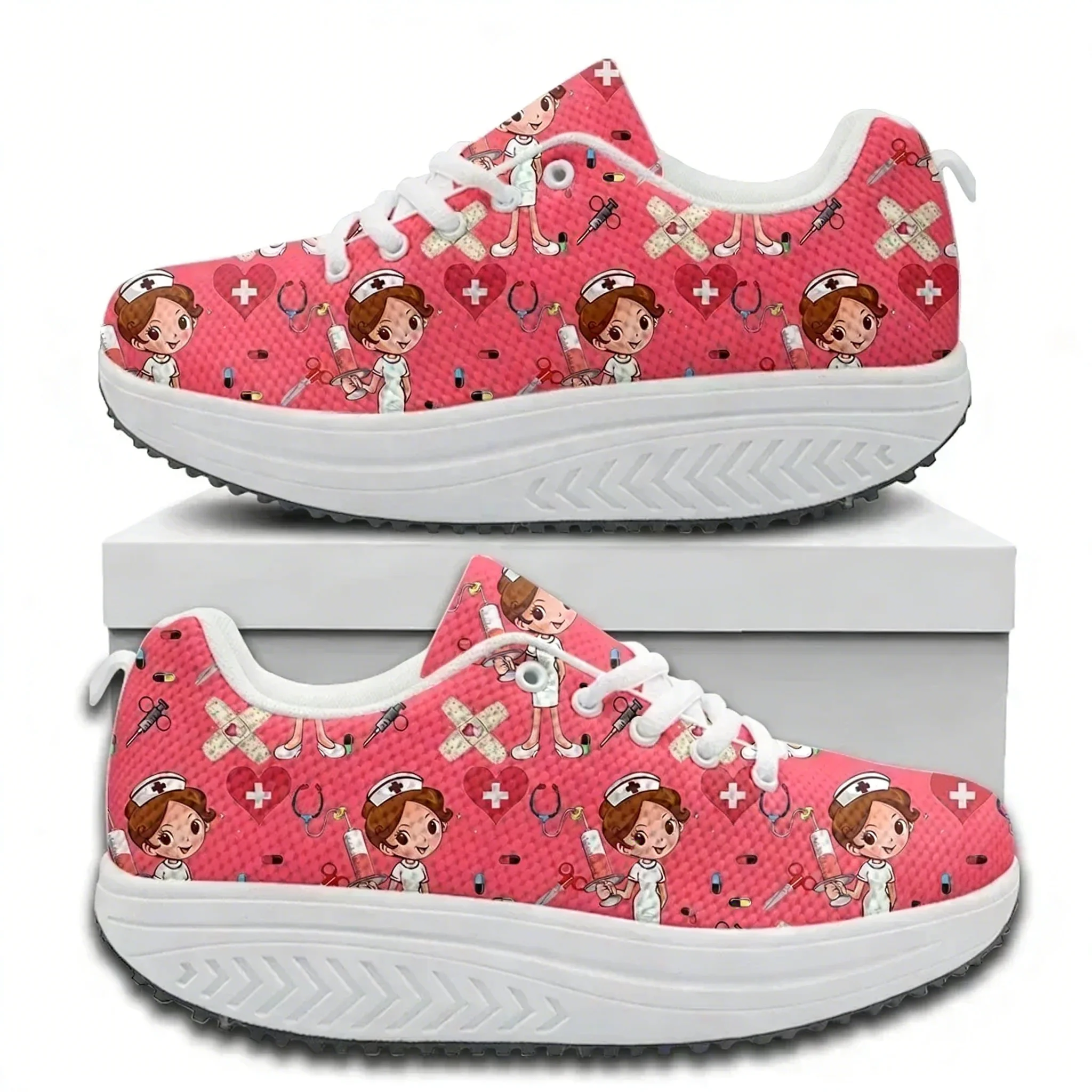 Sneaker Care - Comfort Lace-up Platform Sneakers Medical Care