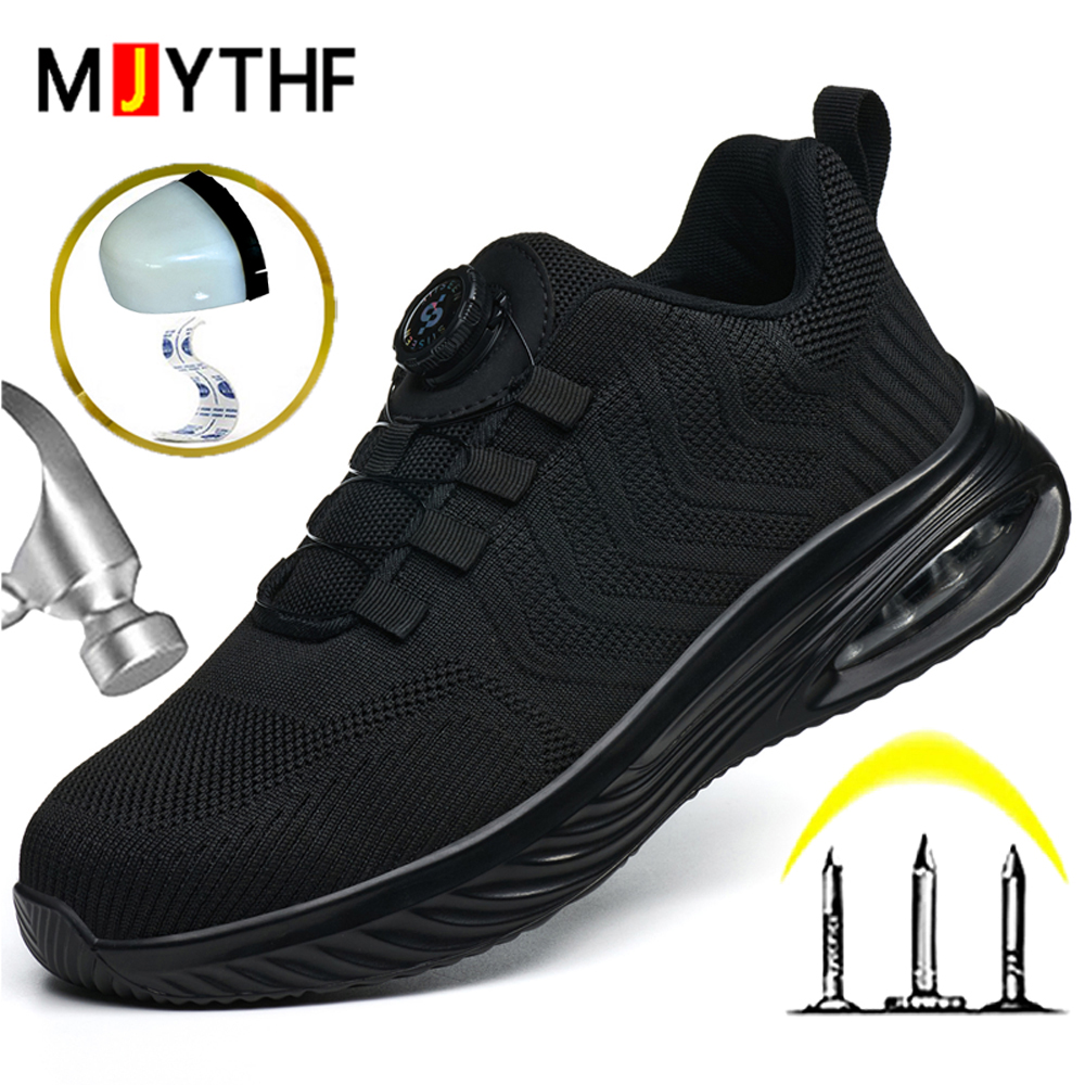Sneaker Care - Rotating Button Safety Shoes Men Air
