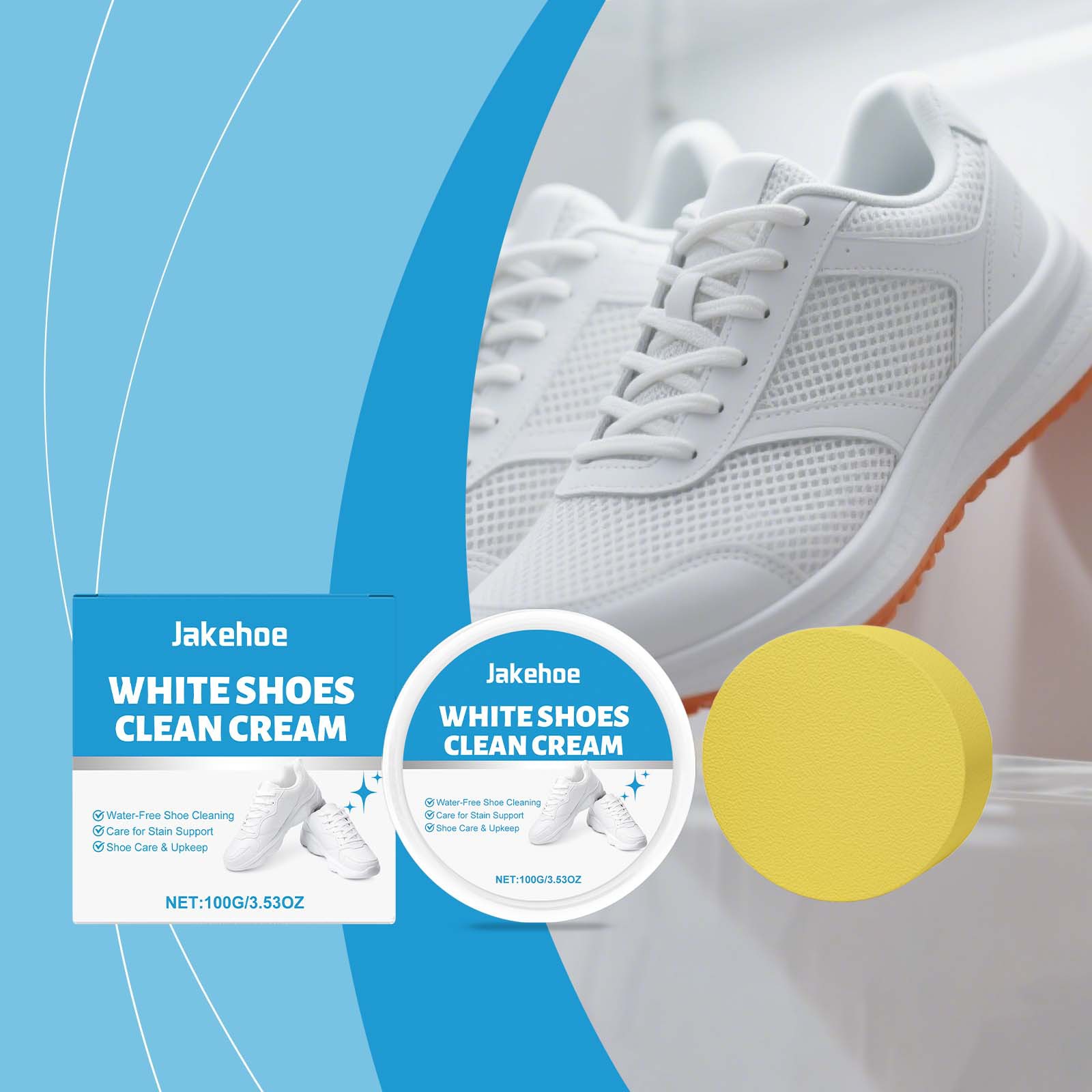 White Shoe Cleaner Cream Sneak - огляд і ціна Sneaker Care White