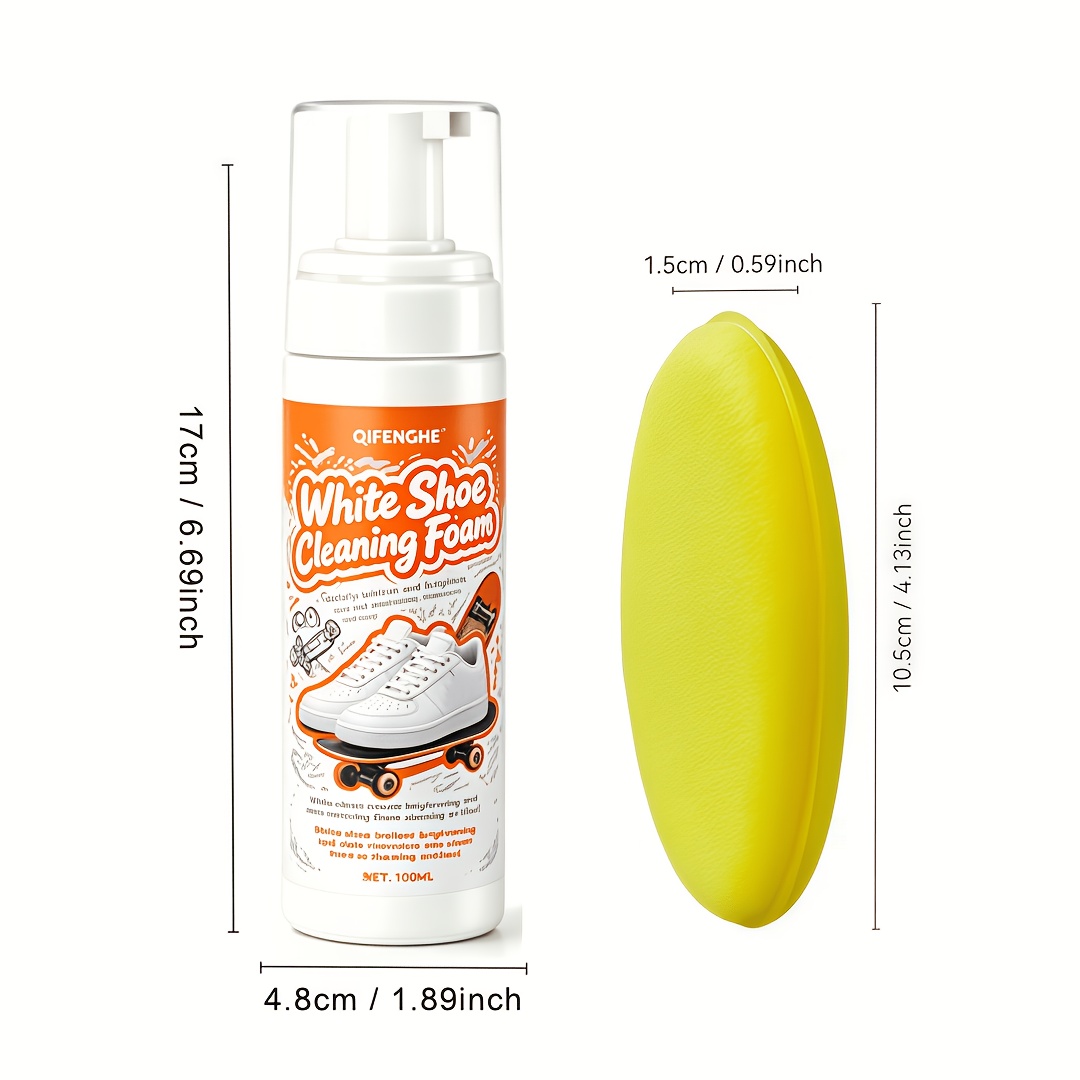 Portable No Rinse White Shoe C - огляд і ціна Sneaker Care White