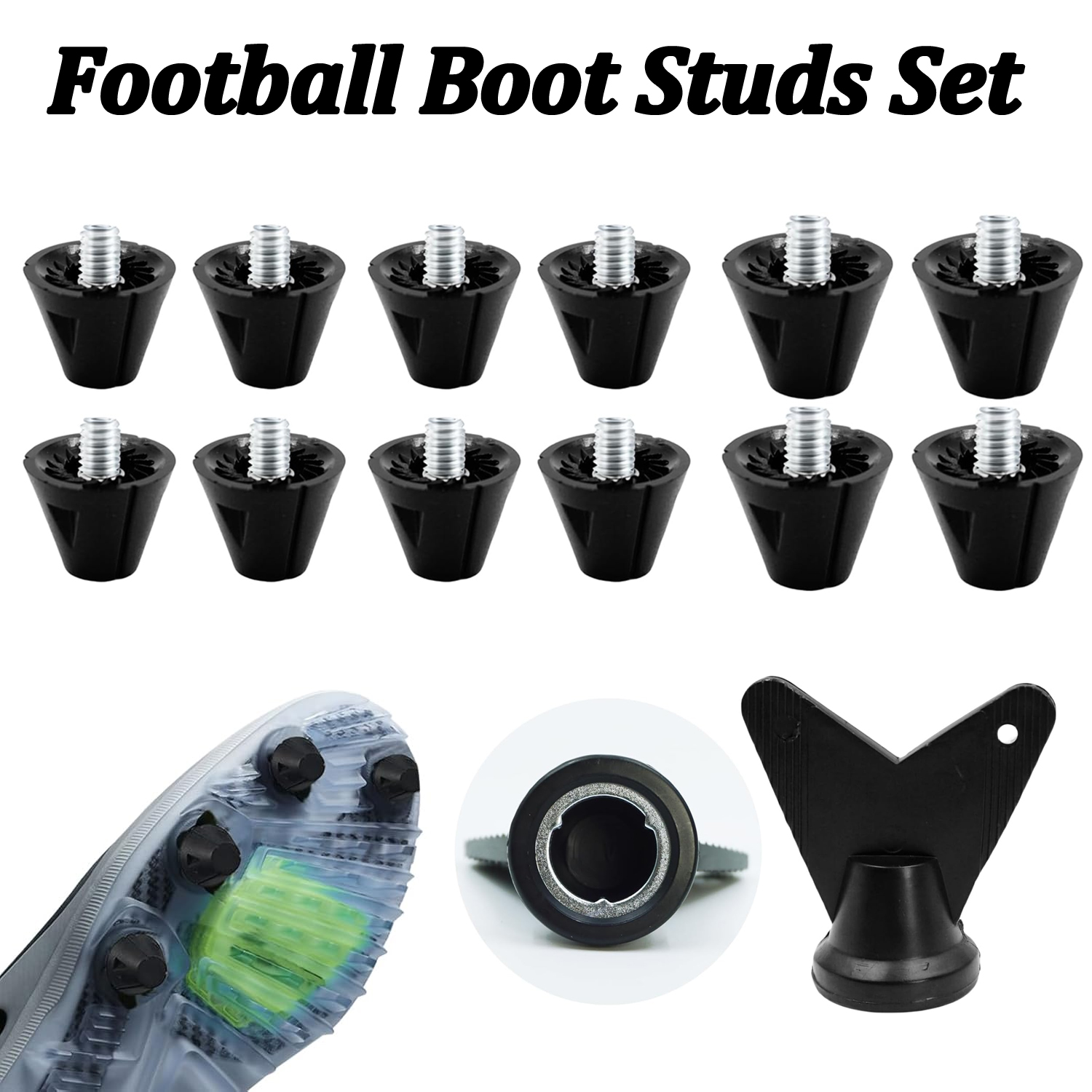 4/12PCS Football Boot Studs Re - огляд і ціна Sneaker Care Set