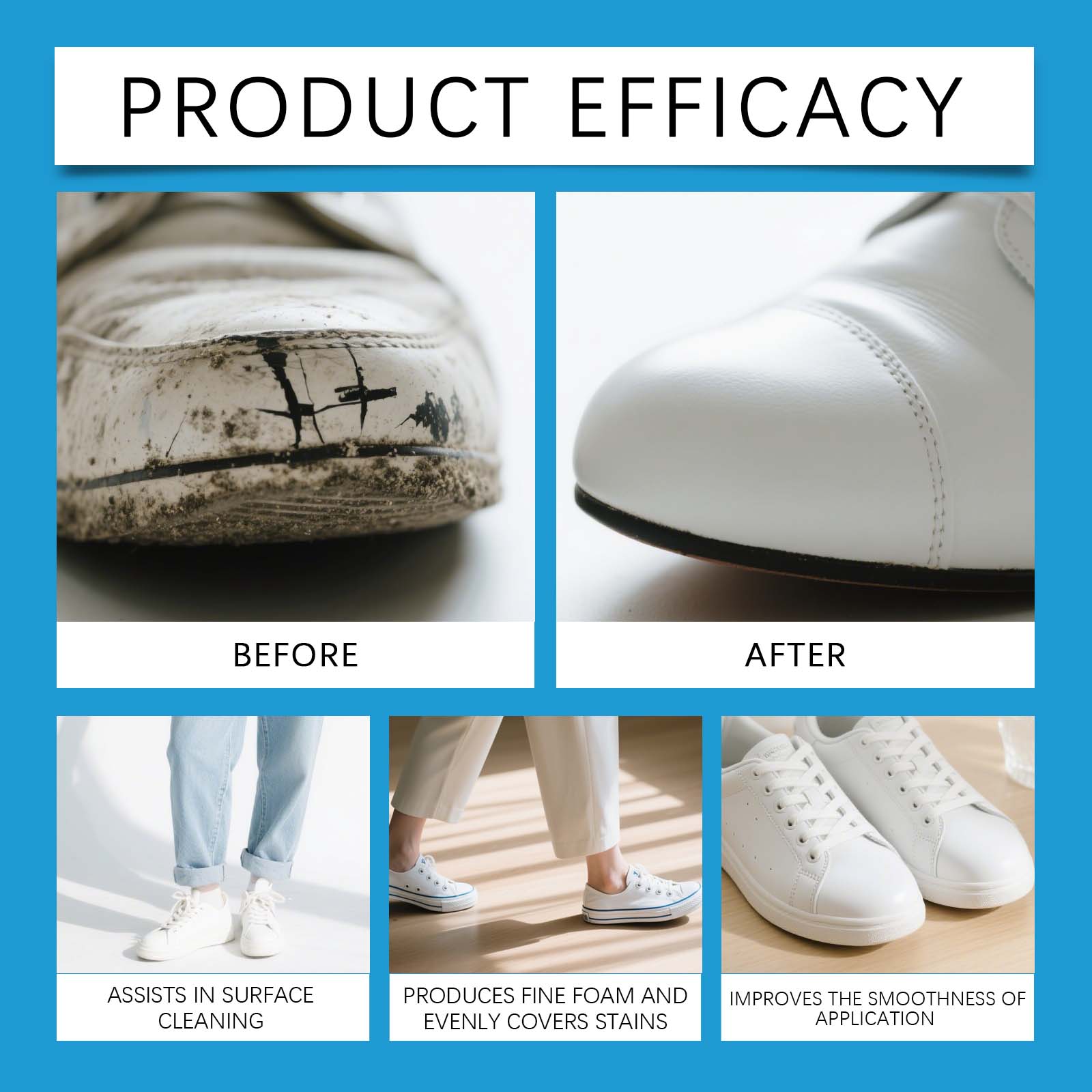 White Shoe Cleaner Cream Sneak - огляд і ціна Sneaker Care White